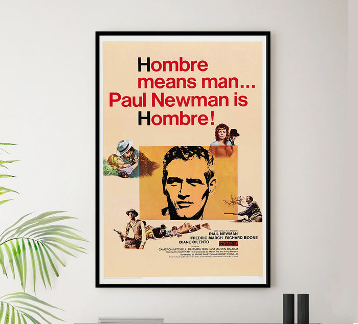 Hombre 1967 - Paul Newman - US (3) - Classic Movie Poster