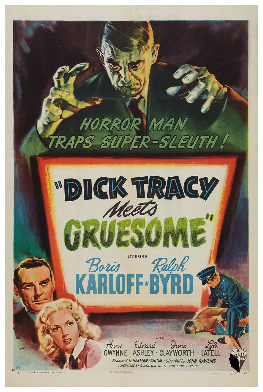 Dick Tracy Meets Gruesome 1947 - US - v1 - Classic Movie Poster