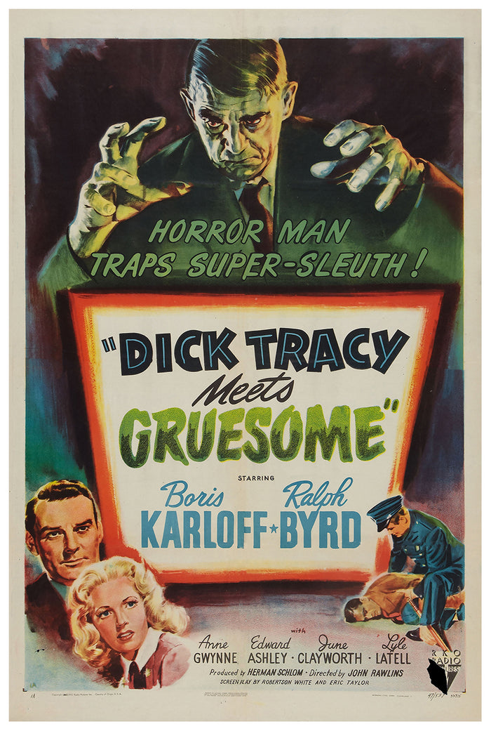 Dick Tracy Meets Gruesome 1947 - US - v1 - Classic Movie Poster