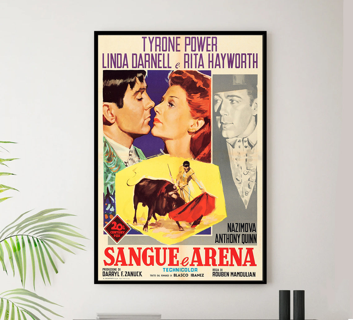 Blood and Sand 1941 - Rita Hayworth - Italy - Classic Movie Poster