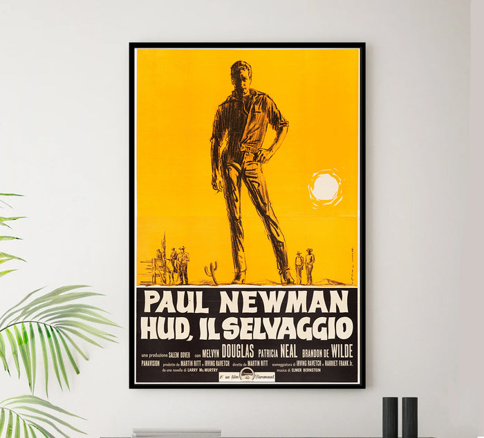 Hud 1963 - Paul Newman - Italy - Classic Movie Poster