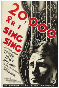 20,000 Years in Sing Sing 1932 - Sweden - v1 - Classic Movie Poster