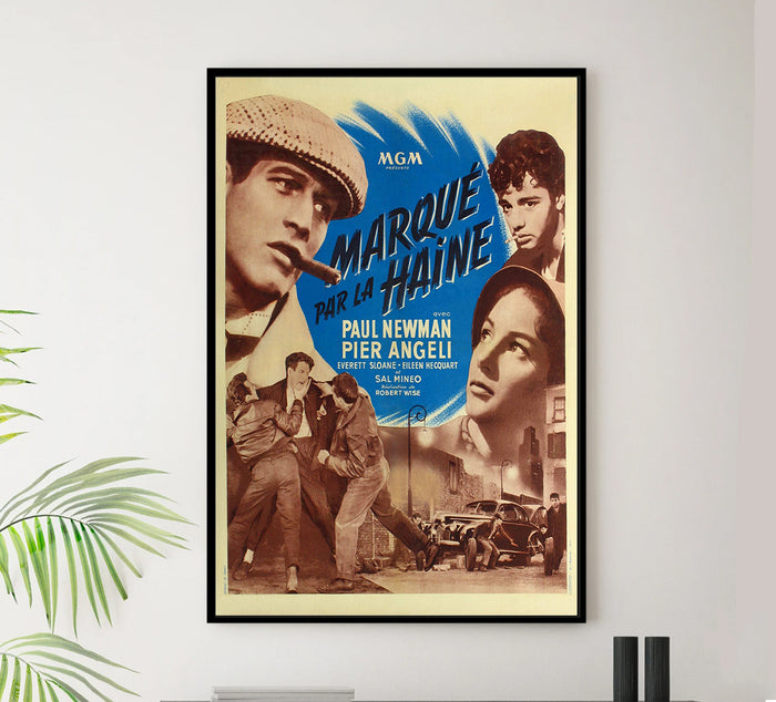 Somebody Up There Likes Me 1956 - Paul Newman - France - Classic Movie Poster