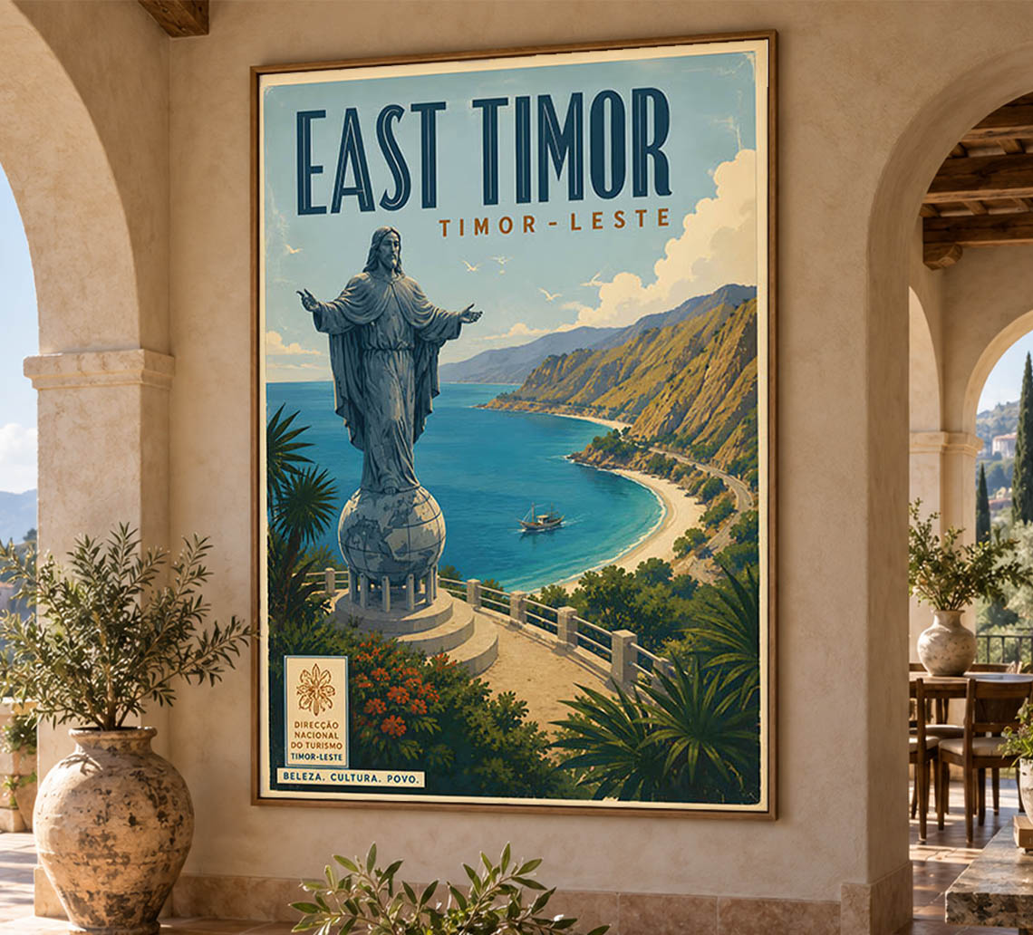 East Timor - Tourism - v1 - Vintage Travel Poster