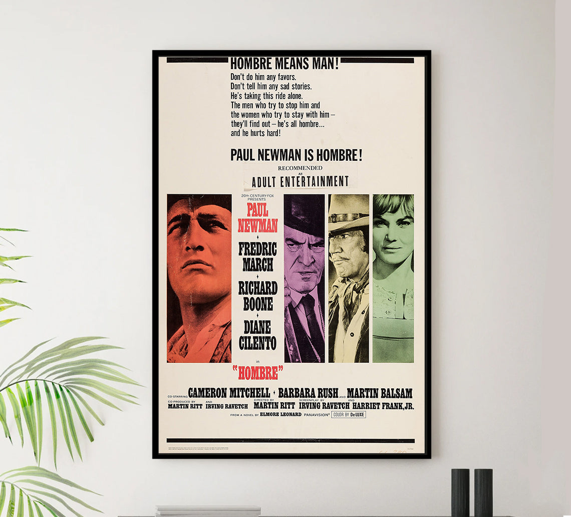Hombre 1967 - Paul Newman - US (2) - Classic Movie Poster