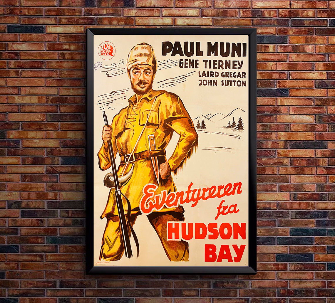 Hudson's Bay 1940 - Denmark - v1 - Classic Movie Poster