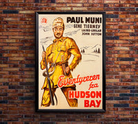 Hudson's Bay 1940 - Denmark - v1 - Classic Movie Poster