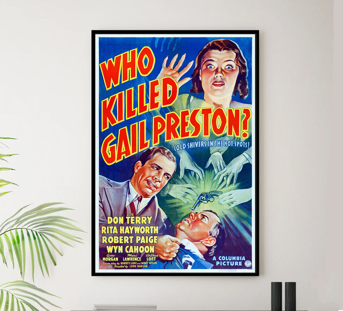 Who Killed Gail Preston 1938 - Rita Hayworth - US - Classic Movie Poster