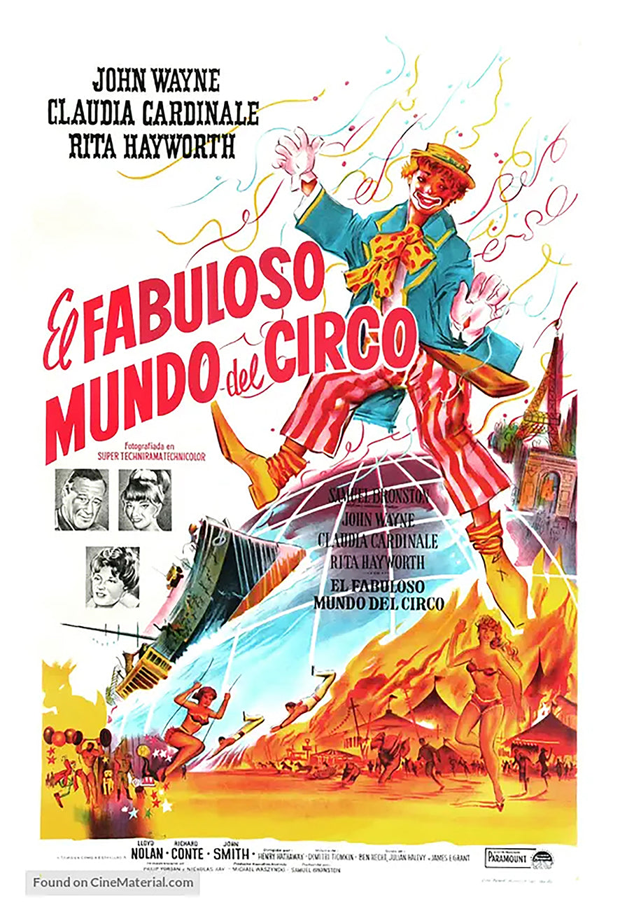 Circus World 1964 - Rita Hayworth - Argentina - Classic Movie Poster