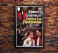 Bud Abbott Lou Costello Meet Frankenstein 1948 - Spain - v2 - Classic Movie Poster