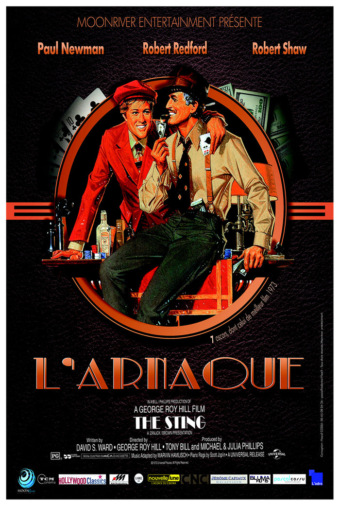 The Sting 1973 - Paul Newman - France - Classic Movie Poster