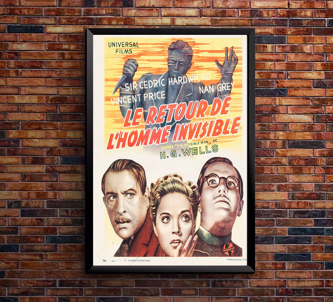 The Invisible Man Returns 1940 - Belgium - v1 - Classic Movie Poster