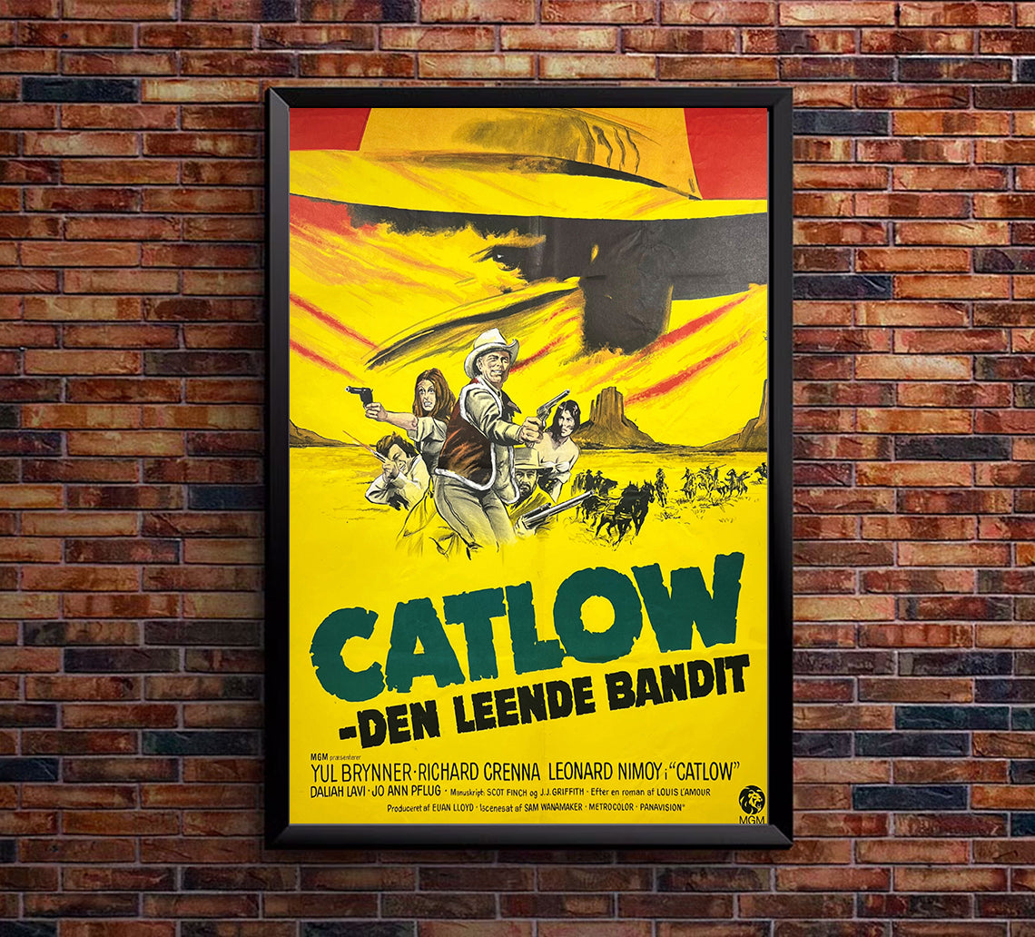 Catlow 1971 - Denmark - v1 - Classsic Movie Poster