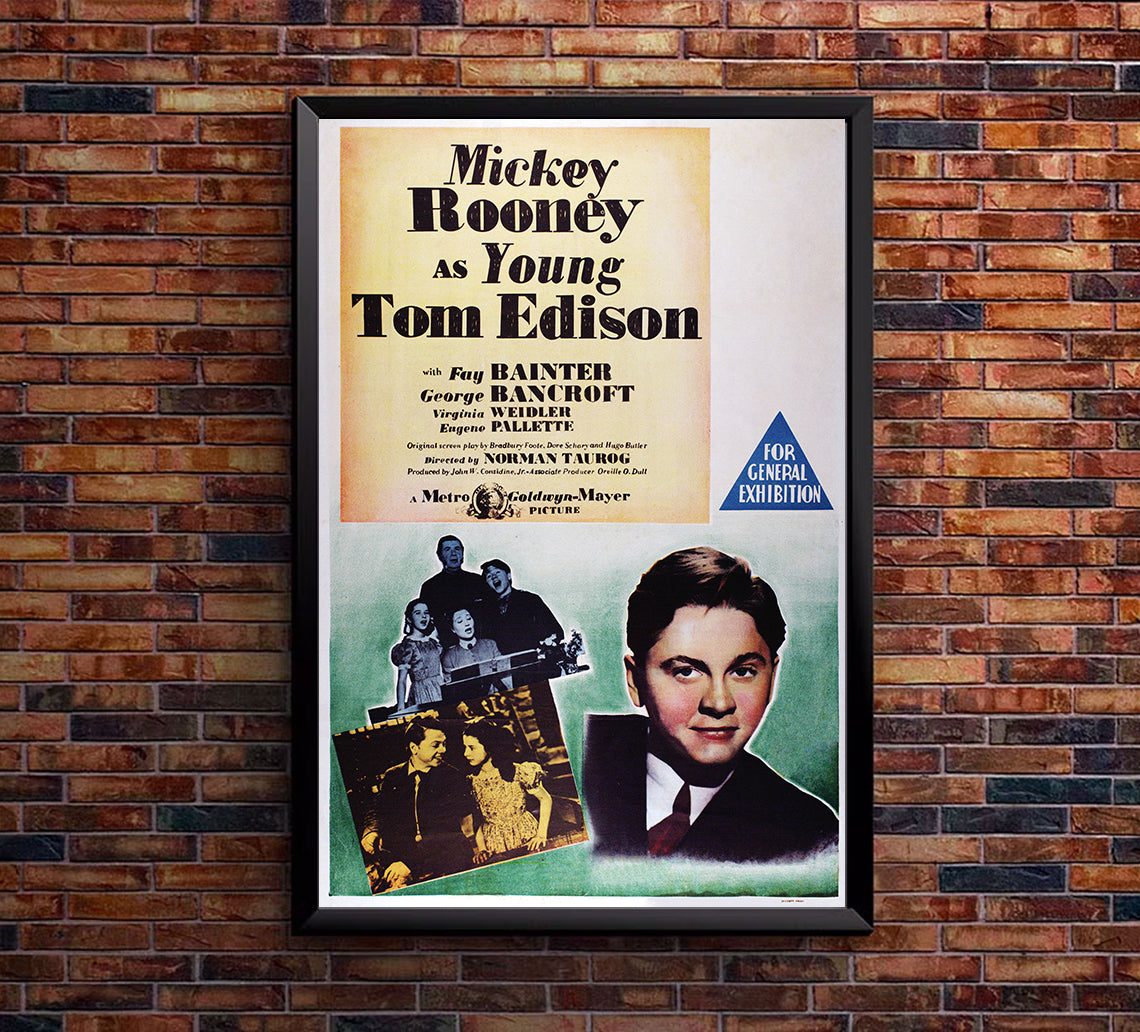 Young Tom Edison 1940 - Australia - v1 - Classic Movie Poster
