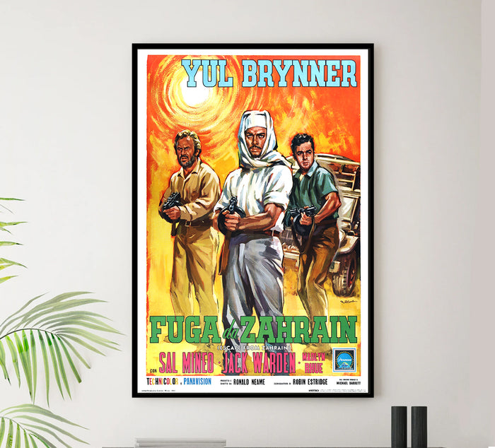Escape from Zahrain 1962 - Italy - v2 - Classsic Movie Poster