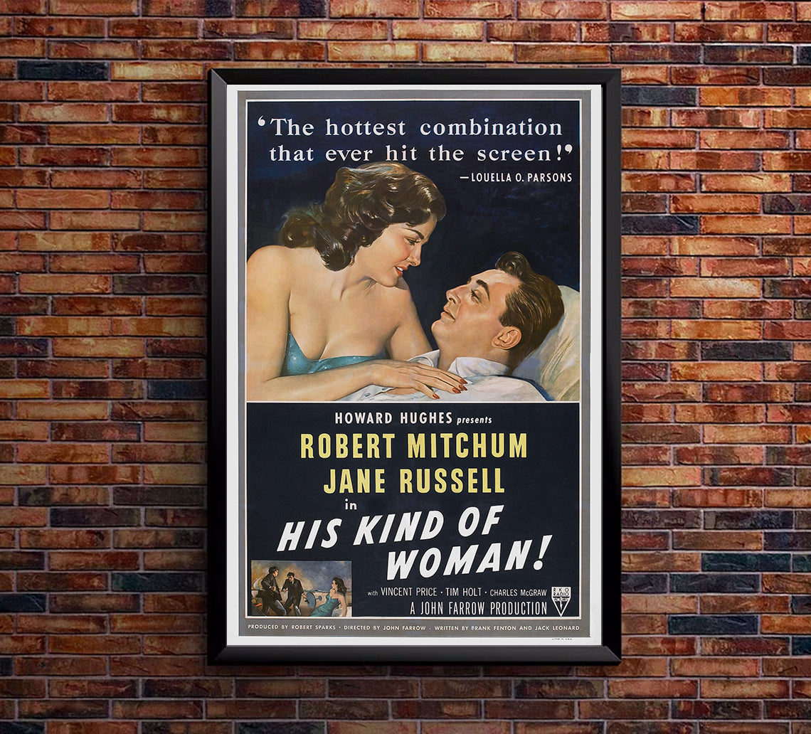 His Kind of Woman 1951 - US - v1 - Classic Movie Poster
