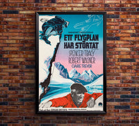 The Mountain 1956 - Sweden - v1 - Classic Movie Poster