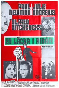 Torn Curtain 1966 - Paul Newman - Sweden - Classic Movie Poster