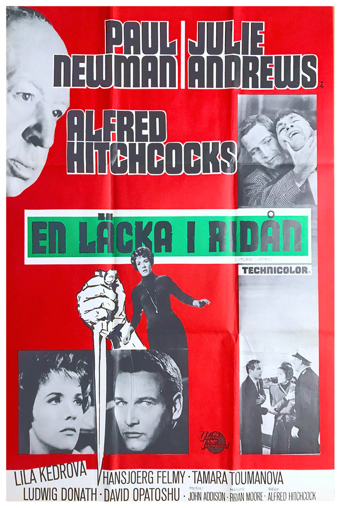 Torn Curtain 1966 - Paul Newman - Sweden - Classic Movie Poster