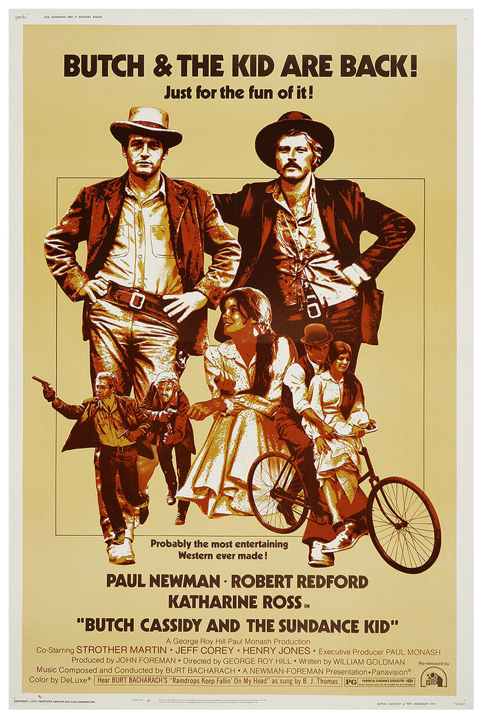 Butch Cassidy and the Sundance Kid 1969 - Paul Newman - US (2) - Classic Movie Poster