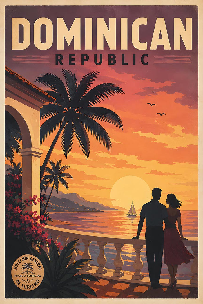 Dominican Republic - Republic - Vintage Tourism Travel Poster
