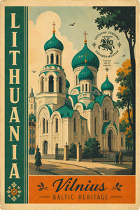 Lithuania - Tourism - v1 - Vintage Travel Poster