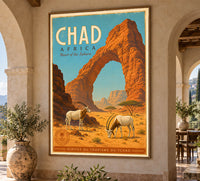 Chad - Tourism - v1 - Vintage Travel Poster