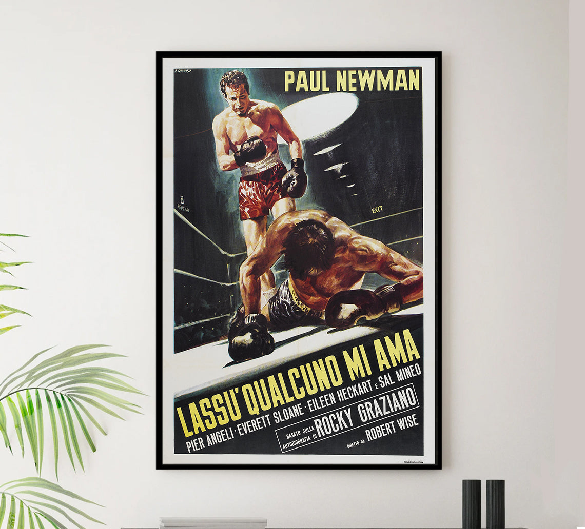 Somebody Up There Likes Me 1956 - Paul Newman - Italy (2) - Classic Movie Poster