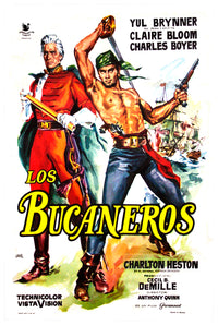 The Buccaneer 1958 - Spain - v1 - Classsic Movie Poster