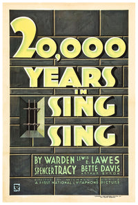 20,000 Years in Sing Sing 1932 - US - v2 - Classic Movie Poster