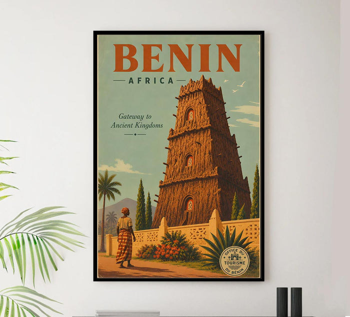 Africa - Benin - Vintage Tourism Travel Poster