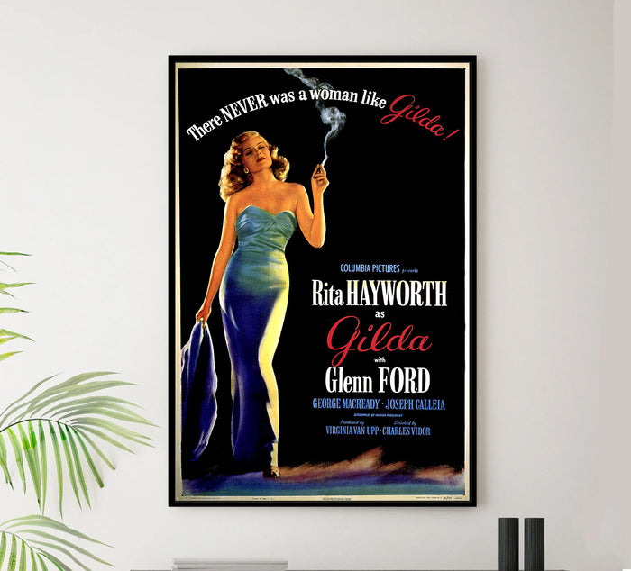 Gilda 1946 - Rita Hayworth - Classic Movie Poster