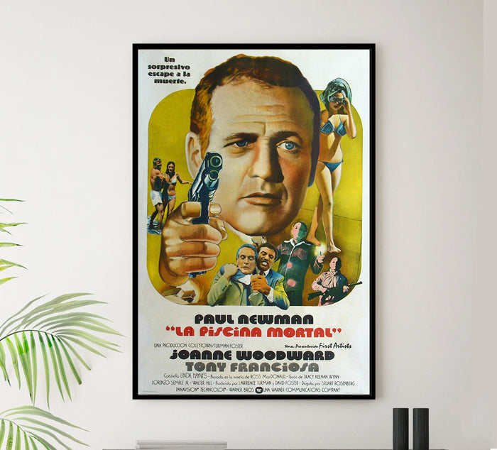 The Drowning Pool 1975 - Paul Newman - Argentina - Classic Movie Poster