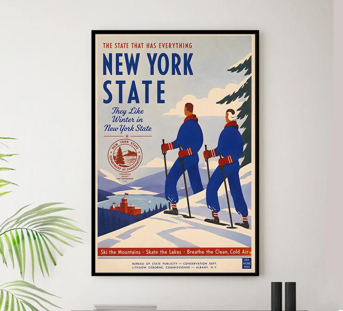 New York - The State That Has Every Thing - Vintage Tourism Travel Poster
