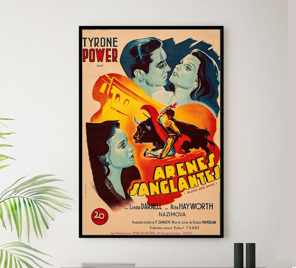 Blood and Sand 1941 - Rita Hayworth - France - Classic Movie Poster