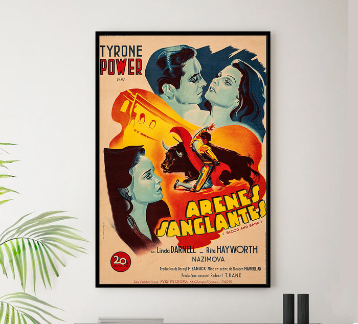Blood and Sand 1941 - Rita Hayworth - France - Classic Movie Poster