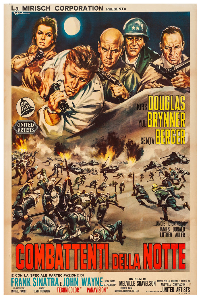 Cast a Giant Shadow 1966 - Italy - v1 - Classsic Movie Poster
