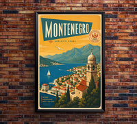 Montenegro - Tourism - v1 - Vintage Travel Poster