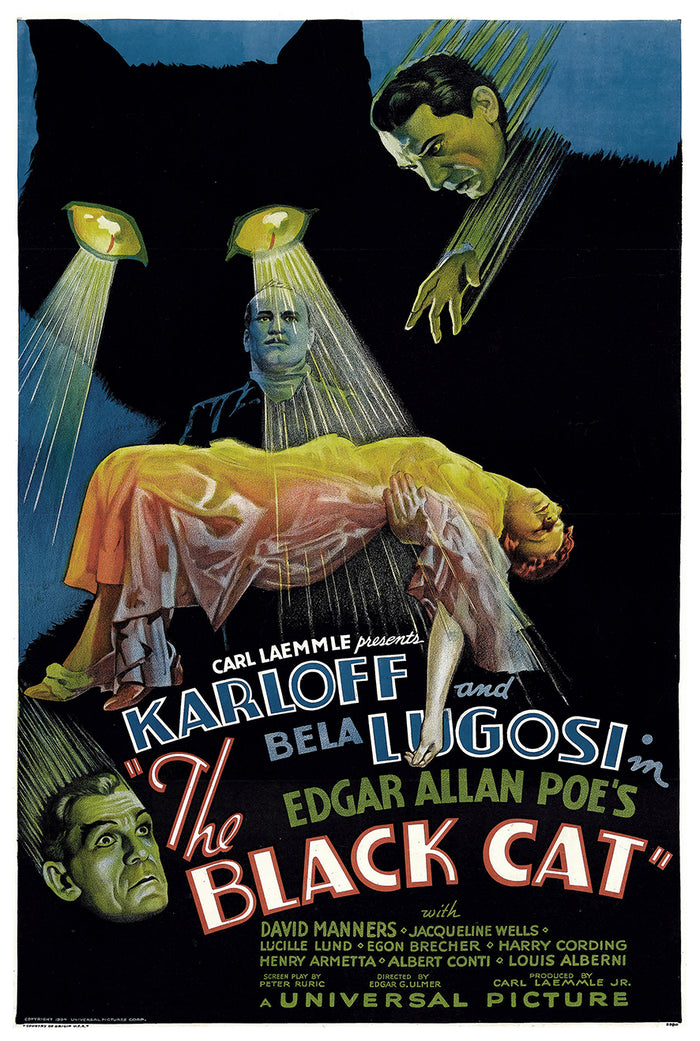 The Black Cat 1934 - US - v1 - Classic Movie Poster