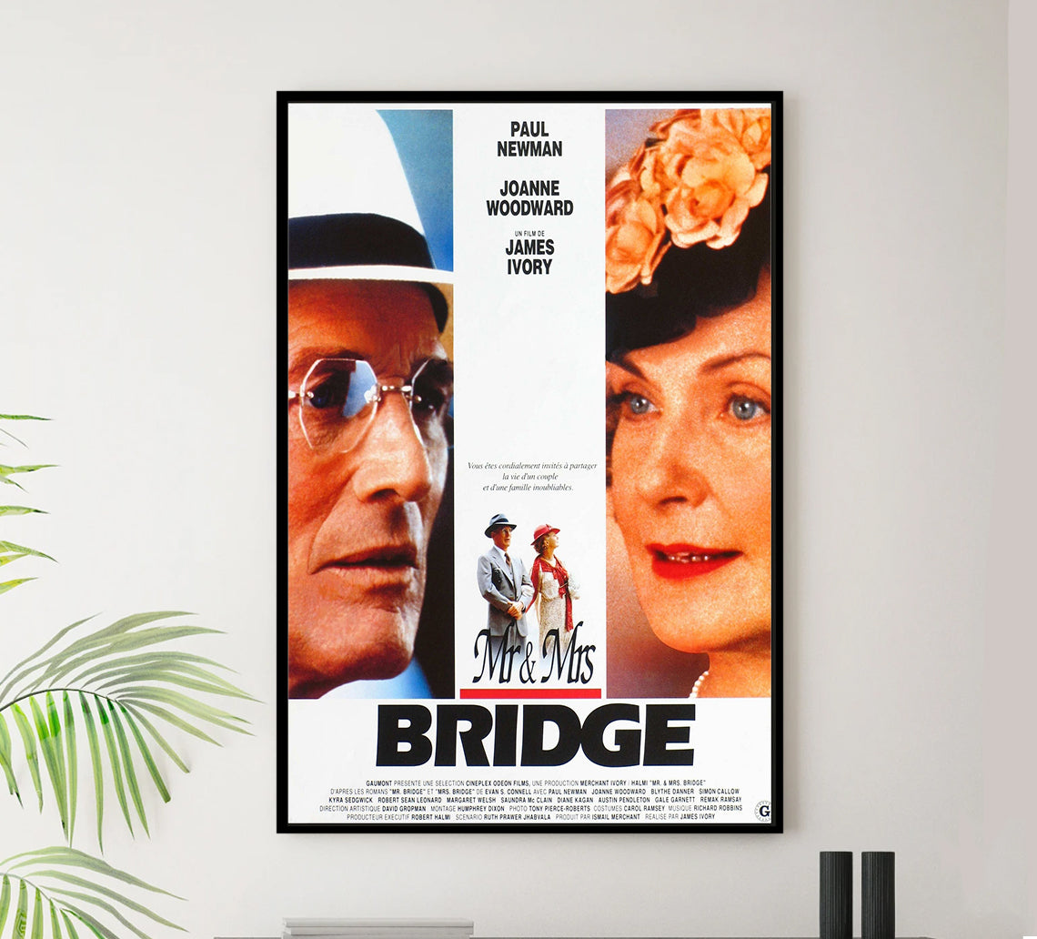 Mr. & Mrs. Bridge 1990 - Paul Newman - France - Classic Movie Poster