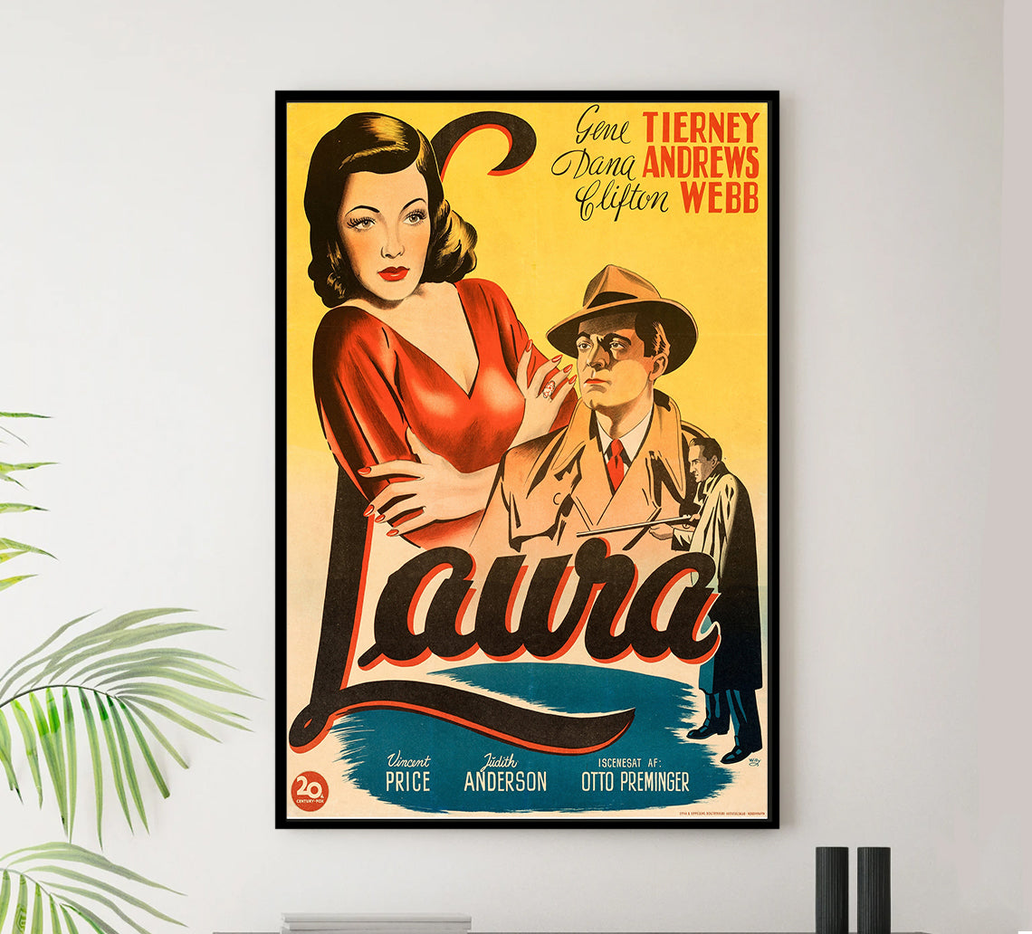 Laura 1944 - Denmark - v1 - Classic Movie Poster