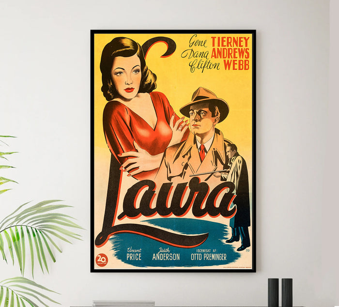 Laura 1944 - Denmark - v1 - Classic Movie Poster
