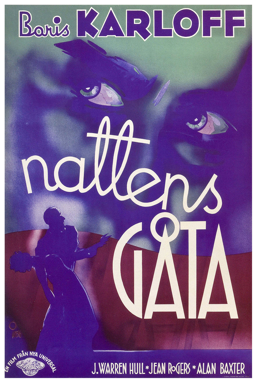 Night Key 1937 - Sweden - v1 - Classic Movie Poster