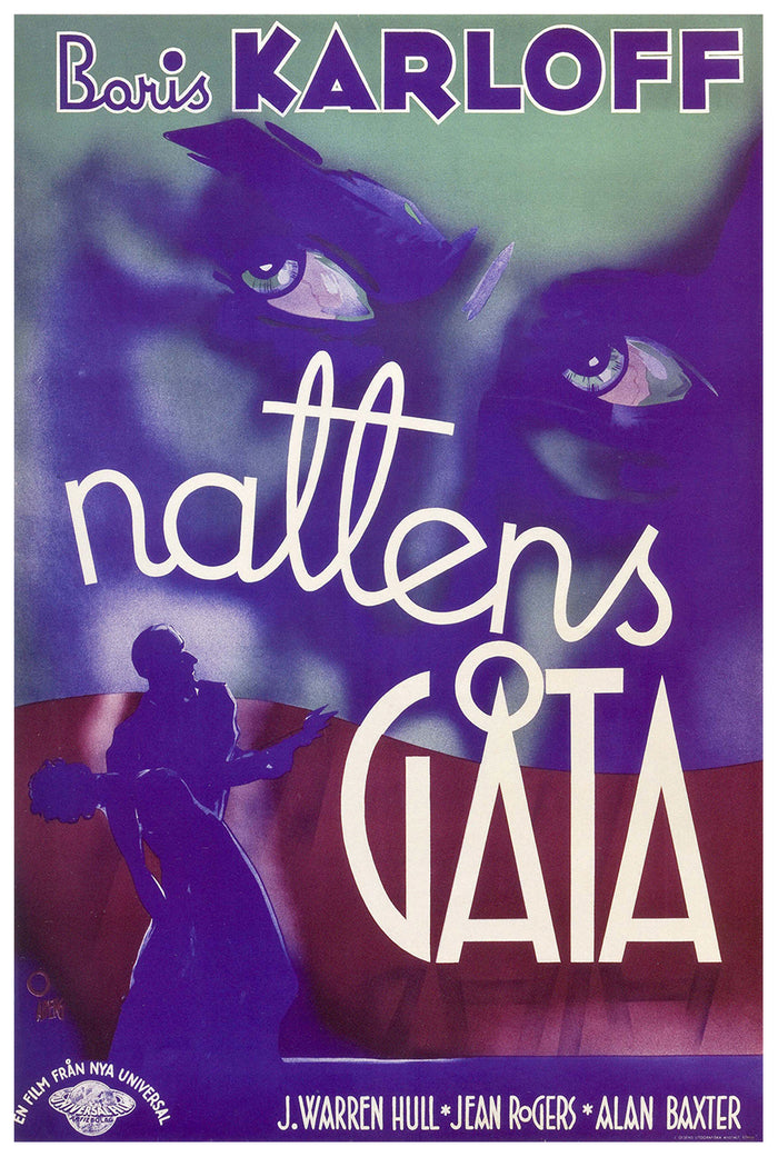 Night Key 1937 - Sweden - v1 - Classic Movie Poster