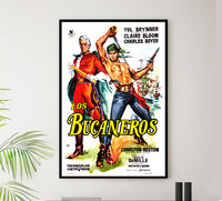 The Buccaneer 1958 - Spain - v1 - Classsic Movie Poster