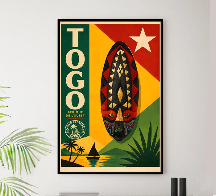 Togo - Africa - Vintage Tourism Travel Poster