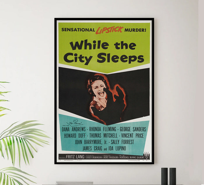 While the City Sleeps 1956 - US - v1 - Classic Movie Poster