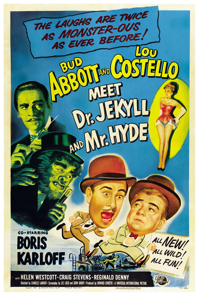 Abbott and Costello Meet Dr. Jekyll and Mr. Hyde 1953 - US - v1 - Classic Movie Poster