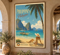 Philippines - Palawan - Vintage Tourism Travel Poster