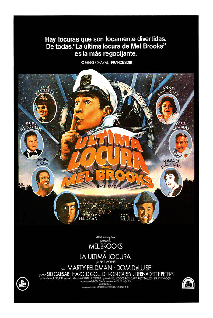 Silent Movie 1976 - Paul Newman - Spain - Classic Movie Poster